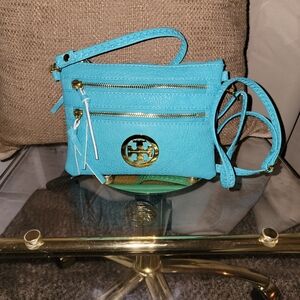 Tory Burch Turquoise Cross Body Purse